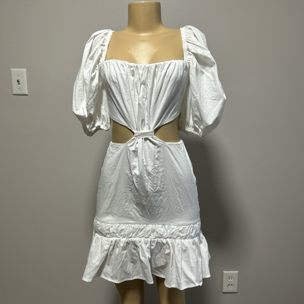 Forever 21 White Short Sleeve Dress